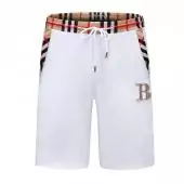 burberry shorts homme pas cher luxe cordon de serrage logo b short blanc